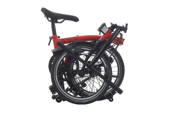 Brompton red shop rocket